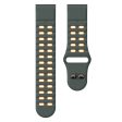 Garmin Fenix 8 51mm   Enduro 3   Enduro 2 Silicone Watchband Quick Release Buckle Dual Color Watch Strap - Charcoal Grey+Orange Online