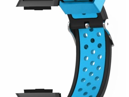 Xiaomi Watch H1 Soft Silicone Adjustable Watch Strap Breathable Watchband - Black+Blue Online Hot Sale