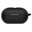 Beats Solo Buds Silicone Case Scratch Resistant Bluetooth Headphone Cover with Hanging Buckle - Black For Discount