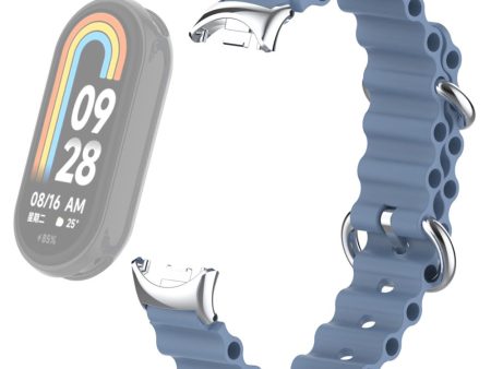 Xiaomi Smart Band 8 silicone strap with connector - Lavender Grey Hot on Sale