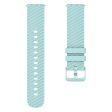 18mm Universal texture pattern silicone strap - Sky Blue Hot on Sale