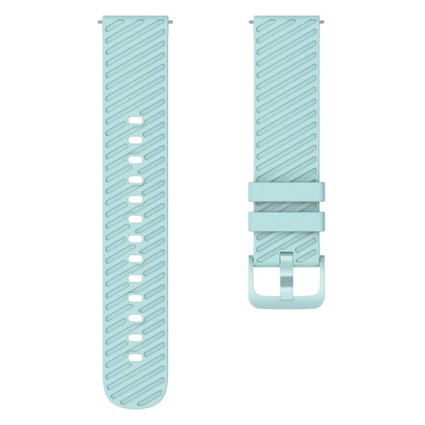 18mm Universal texture pattern silicone strap - Sky Blue Hot on Sale