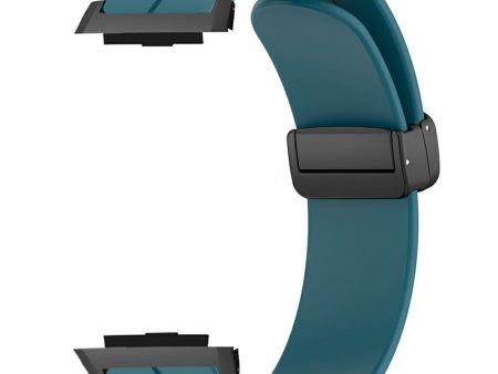 Xiaomi Watch H1 Watchband Soft Silicone Watch Strap with Magnetic Buckle - Rock Cyan Online now