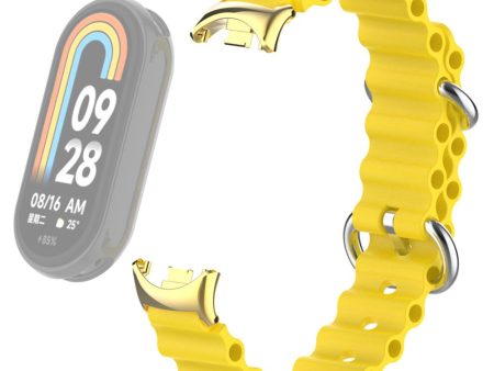 Xiaomi Smart Band 8 silicone strap with connector - Yellow Cheap