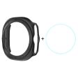 ENKAY HAT PRINCE Samsung Galaxy Watch Ultra 47mm Case Bump Resistant Watch Cover with 0.2mm 9H Screen Film - Black on Sale