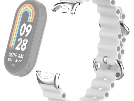 Xiaomi Smart Band 8 silicone strap with connector - White Fashion