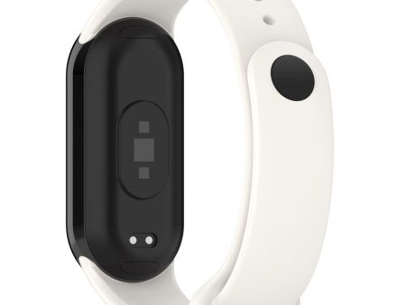 Xiaomi Smart Band 8 silicone strap with metal connector - Beige For Discount