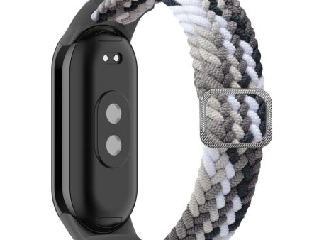 Xiaomi Smart Band 8 elastic nylon braid style strap - Black Fashion