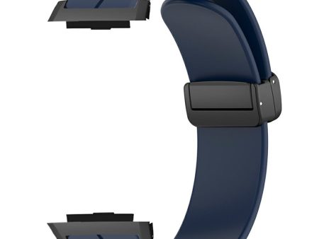 Xiaomi Watch H1 Watchband Soft Silicone Watch Strap with Magnetic Buckle - Midnight Blue on Sale