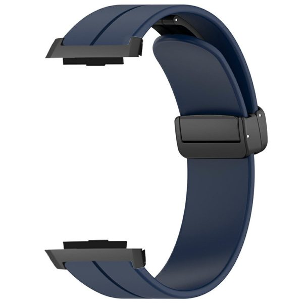 Xiaomi Watch H1 Watchband Soft Silicone Watch Strap with Magnetic Buckle - Midnight Blue on Sale