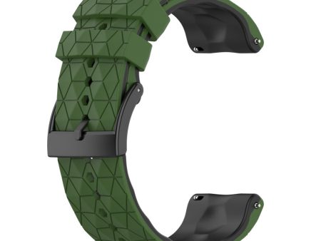 24mm silicone watch strap for Suunto - Army Green Discount