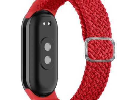 Xiaomi Smart Band 8 elastic nylon braid style strap - Red Online now