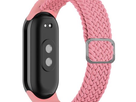 Xiaomi Smart Band 8 elastic nylon braid style strap - Pink on Sale