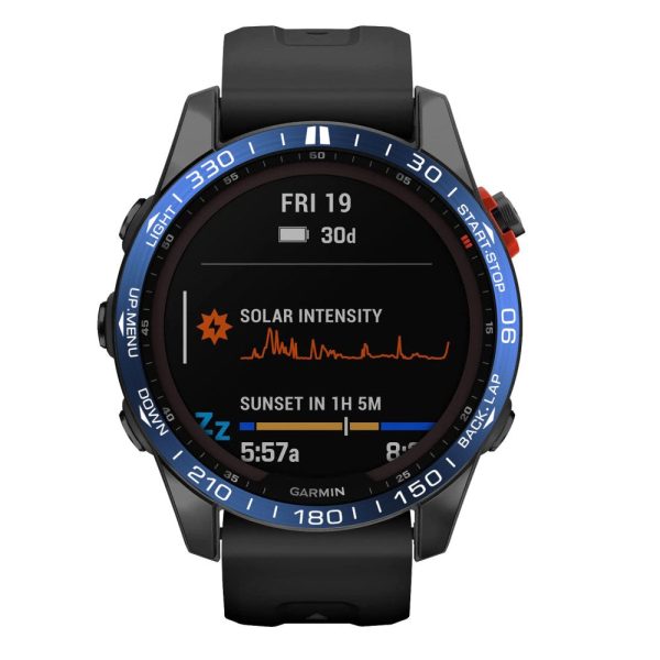 Garmin Fenix 7S sporty scale stainless steel bezel - Blue   White Discount