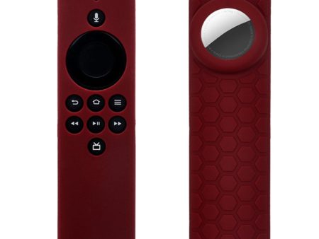 2-in-1 Amazon Fire TV Stick Lite   AirTag silicone cover - Red Online Hot Sale