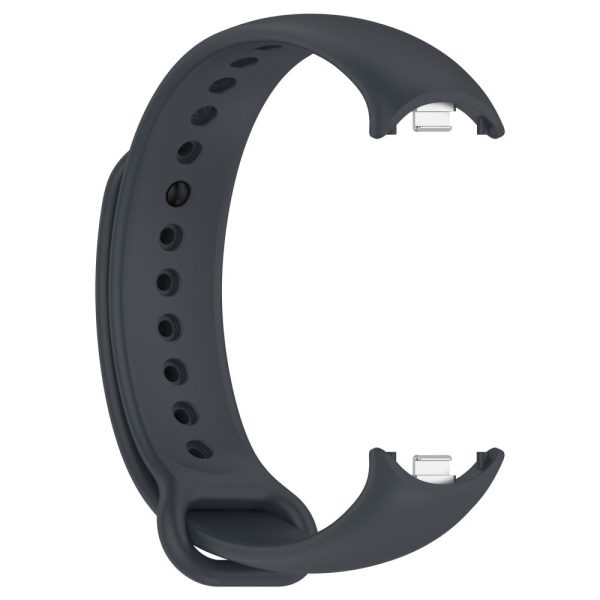 Xiaomi Smart Band 8 silicone strap with metal connector - Grey on Sale