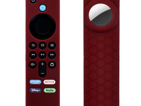 2-in-1 Amazon Fire TV Stick 4K (3rd)   AirTag silicone cover - Red on Sale