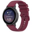 Garmin Forerunner 265   Forerunner 255 Silicone Watch Band 22mm Quick Release Replacement Strap - Wine Red For Cheap