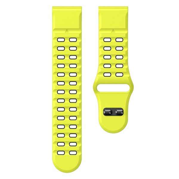 Garmin Fenix 8 51mm   Enduro 3   Enduro 2 Silicone Watchband Quick Release Buckle Dual Color Watch Strap - Lime+Black Cheap