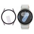 Samsung Galaxy Watch7 40mm Watch Case Hard Bump Resistant Cover with Tempered Glass Screen Film - Titanium Grey Supply