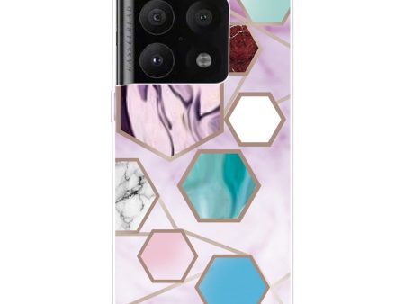 Marble OnePlus 10 Pro case - Hexagon Fragments in Purple Supply