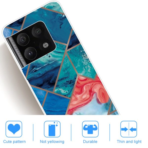 Marble OnePlus 10 Pro case - Blue and Orange Marble For Discount