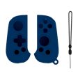 1 Pair Silicone Grip Case Cover for Backbone One Controller Protective Sleeve with Hand Strap - Blue Online Sale