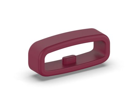 18mm Universal silicone strap loop - Wine Red Online Hot Sale