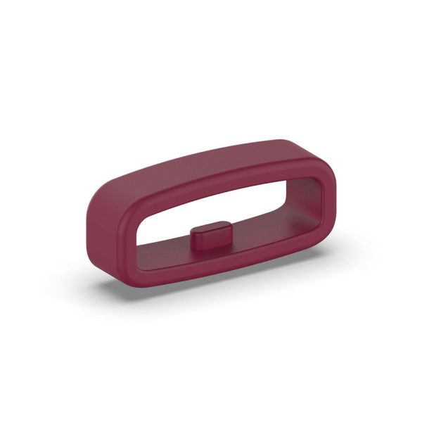 18mm Universal silicone strap loop - Wine Red Online Hot Sale