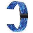 22mm resin style watch strap for Fossil watch - Bright Blue Discount