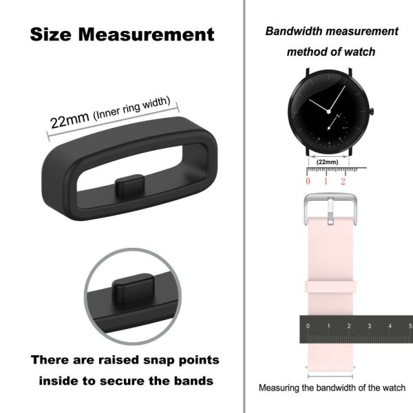 22mm Universal silicone strap loop - Starlight Hot on Sale