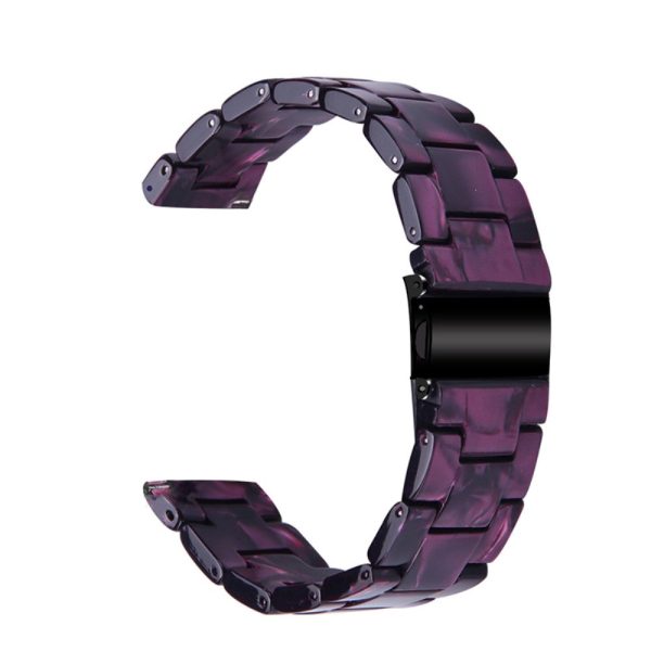 22mm resin style watch strap for Fossil watch - Purple Discount