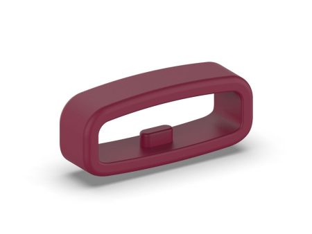 22mm Universal silicone strap loop - Wine Red Online Sale