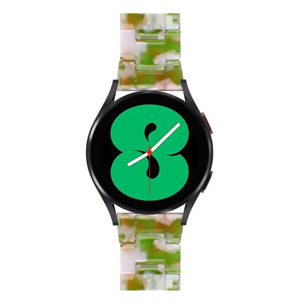 22mm resin stylish watch strap for Fossil watch - Green   White Online now