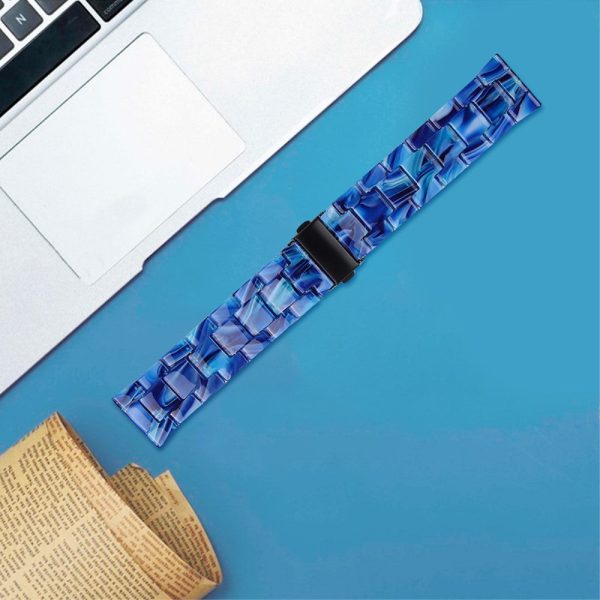 22mm resin style watch strap for Fossil watch - Bright Blue Discount