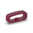 20mm Universal silicone strap loop - Wine Red Fashion