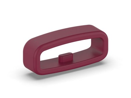 20mm Universal silicone strap loop - Wine Red Fashion