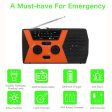 Solar Powered AM FM Emergency Radio with Hand Crank Fashion