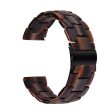 22mm resin style watch strap for Fossil watch - Chocolate For Cheap