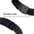 22mm resin style watch strap for Fossil watch - Dark Blue Supply