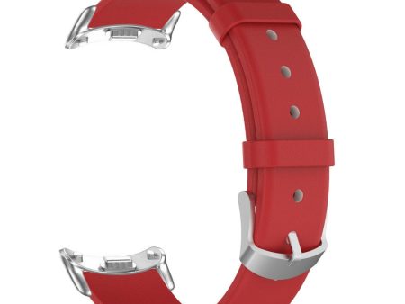 Xiaomi Smart Band 8 leather strap - Red Hot on Sale