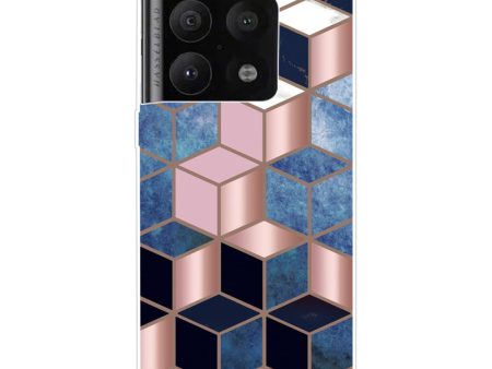 Marble OnePlus 10 Pro case - Blue   Gold Cube For Discount