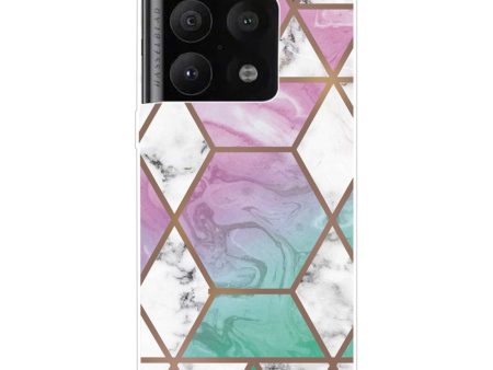 Marble OnePlus 10 Pro case - White Diamond in Colorful Background Online