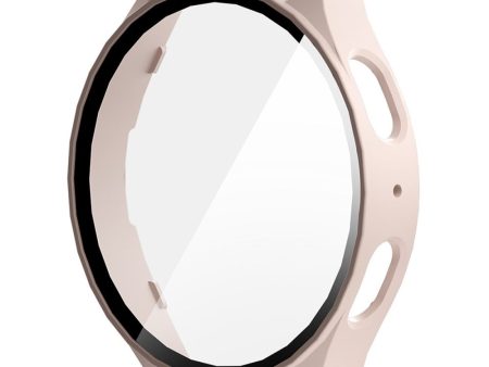 ENKAY HAT PRINCE Samsung Galaxy Watch7 40mm Protective Case Bump Resistant Watch Cover with Screen Film - Pink Hot on Sale