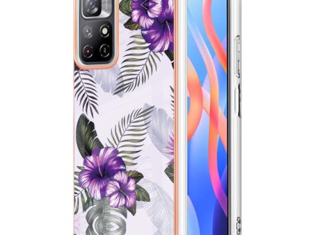 Marble Xiaomi Redmi Note 11T 5G  case - Purple Flowers For Cheap