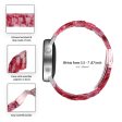 22mm resin style watch strap for Fossil watch - Dark Pink Online Sale