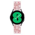 22mm resin stylish watch strap for Fossil watch - Transparent   Pink For Cheap