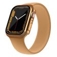 Apple Watch (45mm) electroplating cover with tempered glass - Rose Gold Hot on Sale