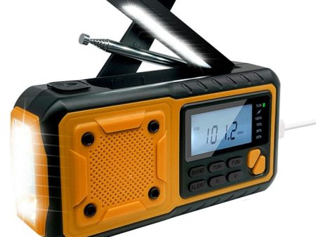 Outdoor Solar Power Hand Crank AM FM Radio Flashlight 4000mAh Power Bank Online Hot Sale