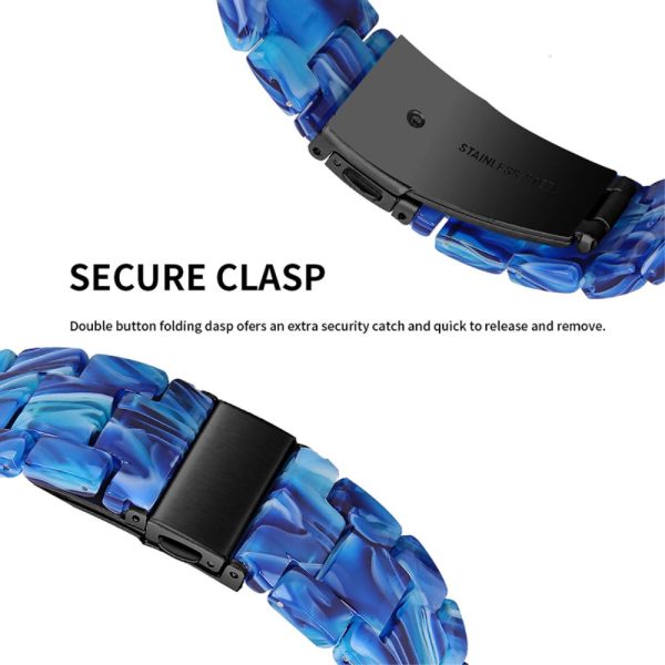 22mm resin style watch strap for Fossil watch - Bright Blue Discount